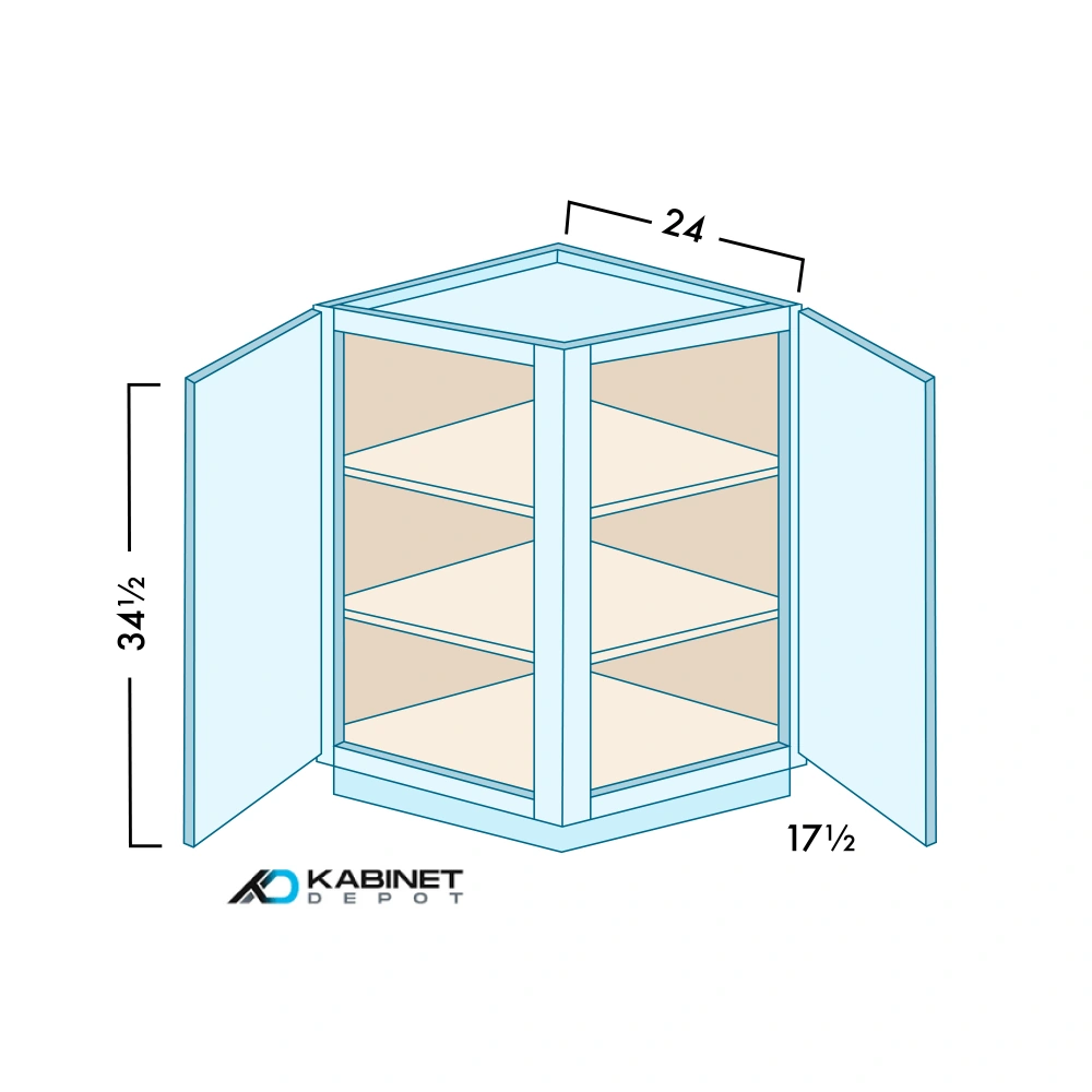 Base Return Angle Cabinets diagram