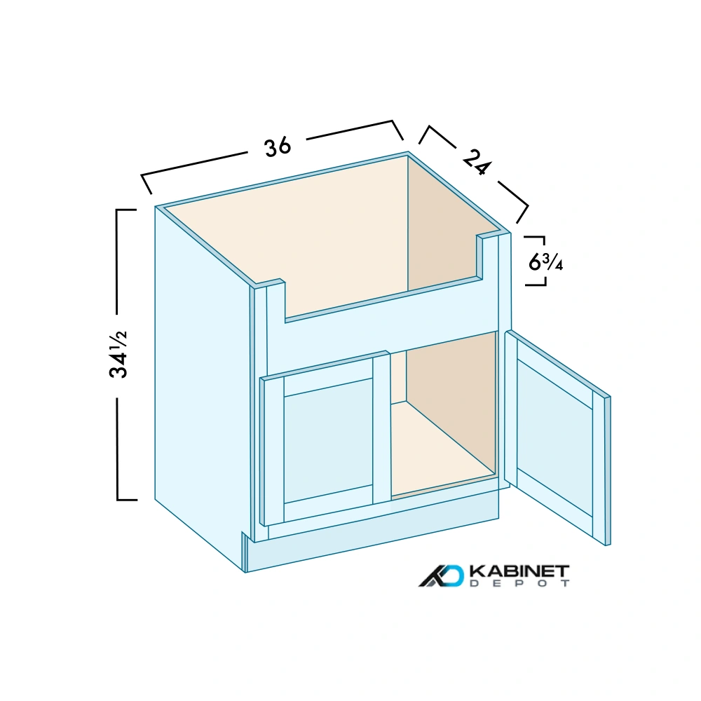 Farm Sink Base Cabinets diagram