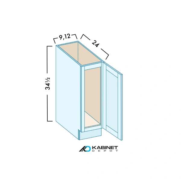 Full Height Base Cabinets diagram