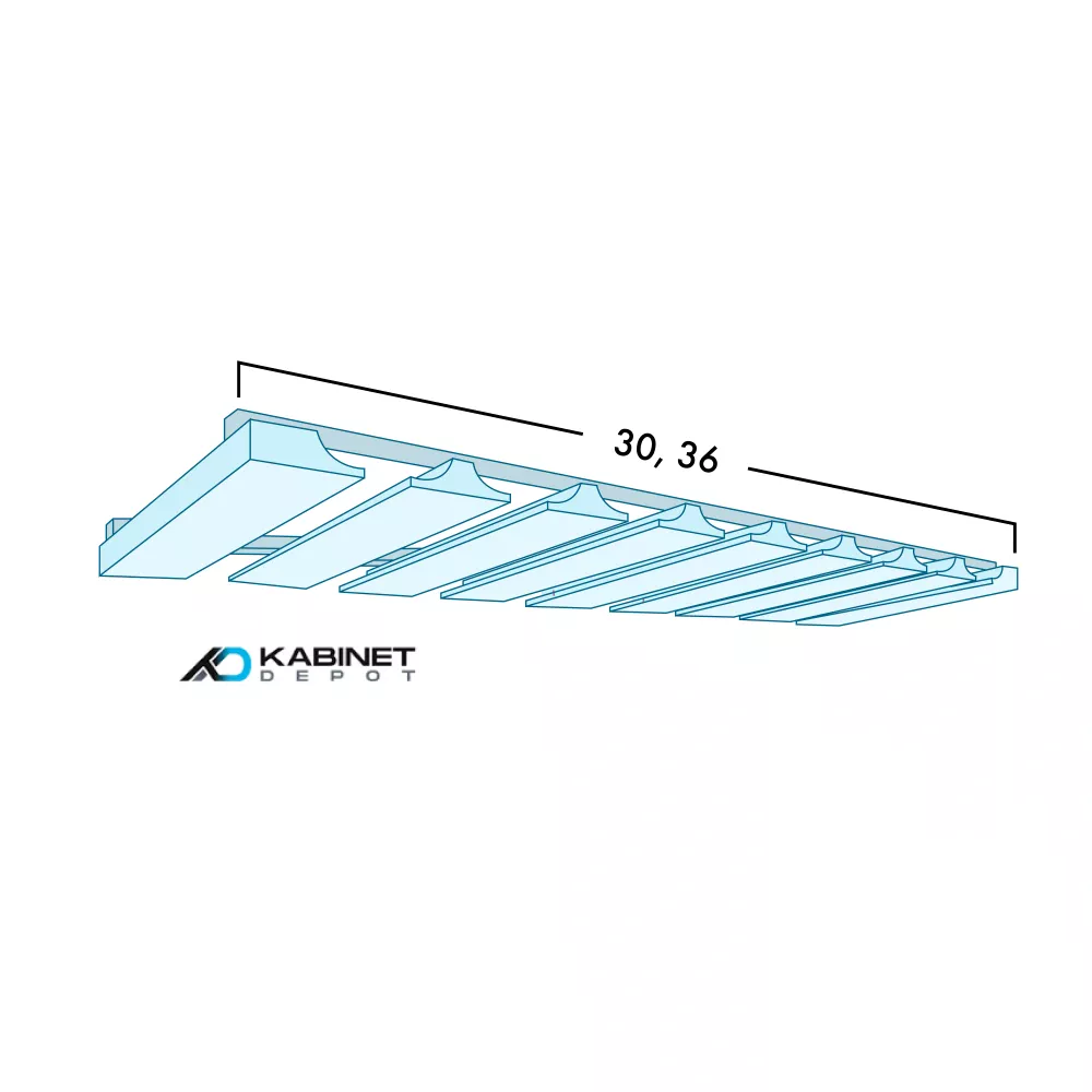 Stemware Rack Glass Holder diagram
