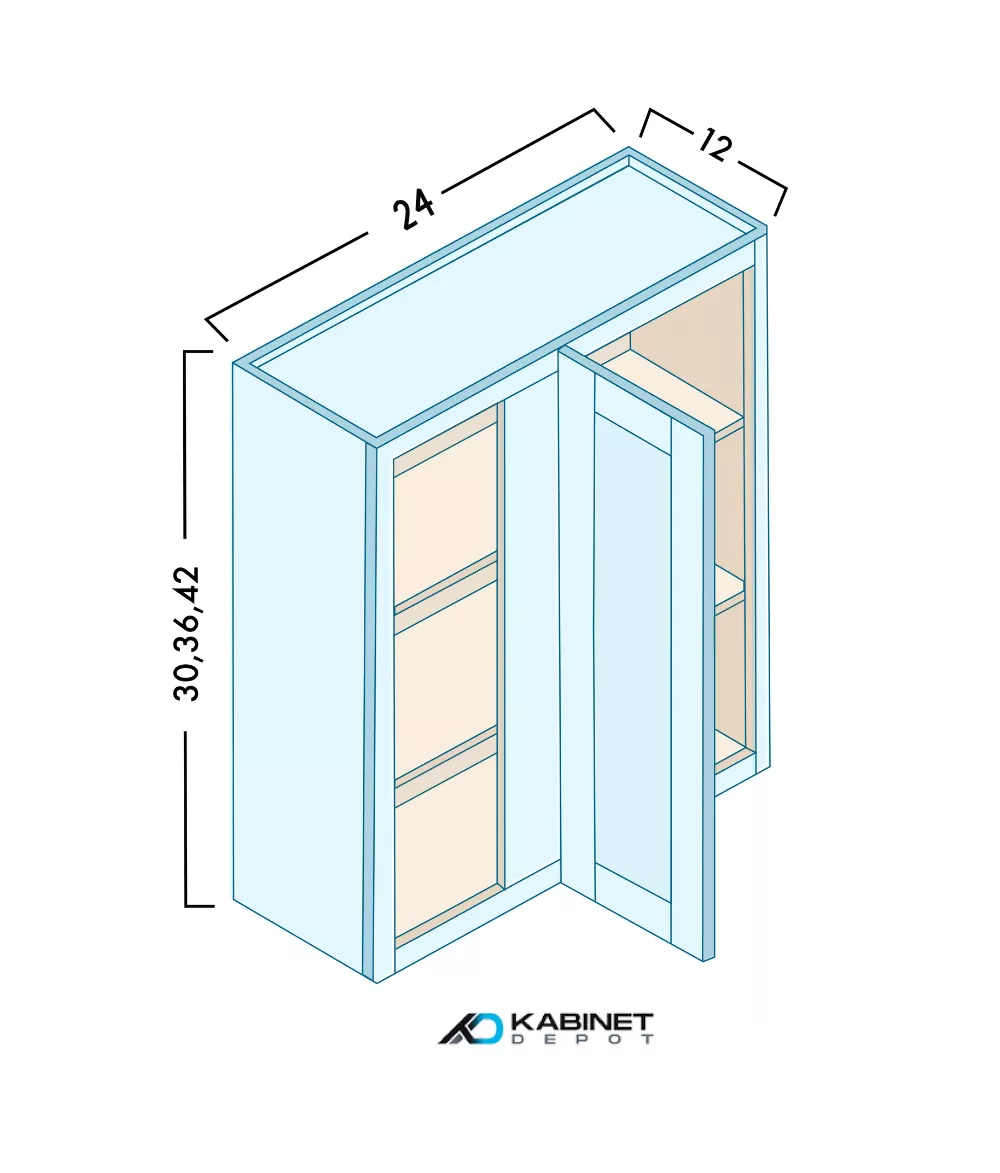 Wall Blind Corner Cabinets diagram